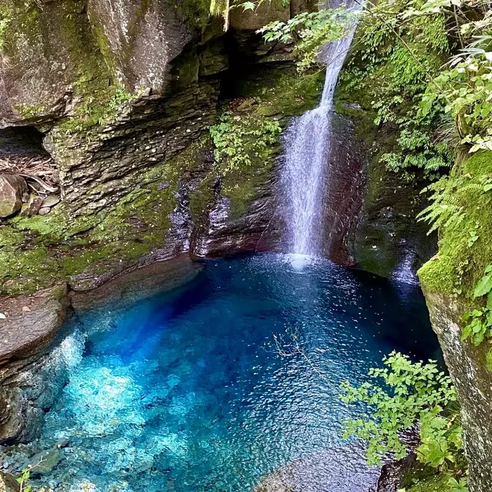 oshiraji falls in yaita tochigi japan